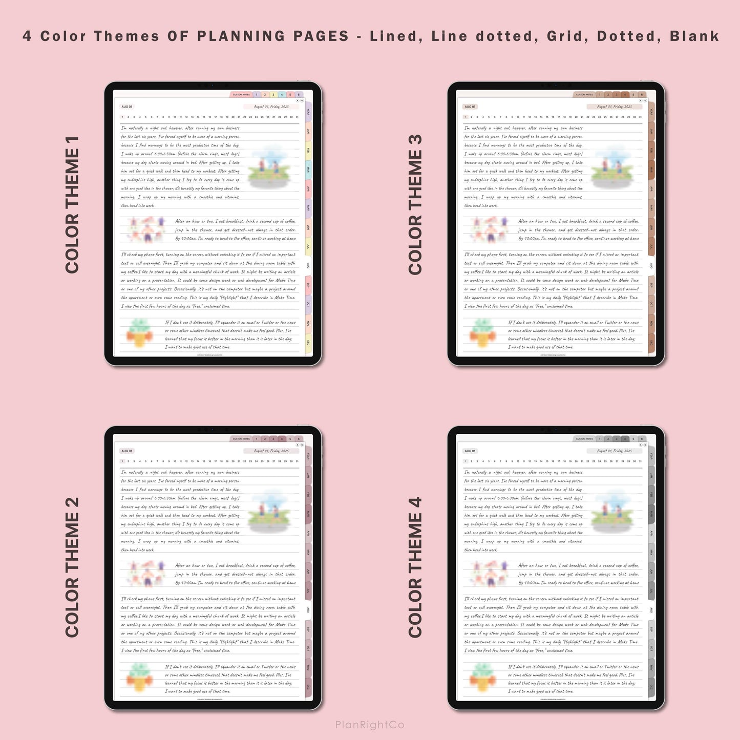 Digital Daily Journal Template for Goodnotes