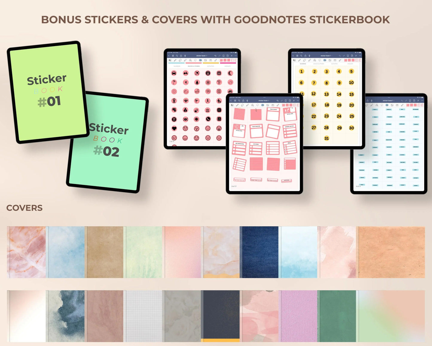 All-in-One Digital Planner 2026 Undated Daily Weekly Monthly