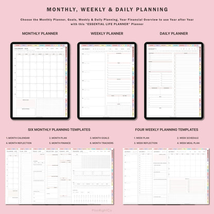 Digital Life Planner, Ultimate Life Planner Google, All in One Life Planner