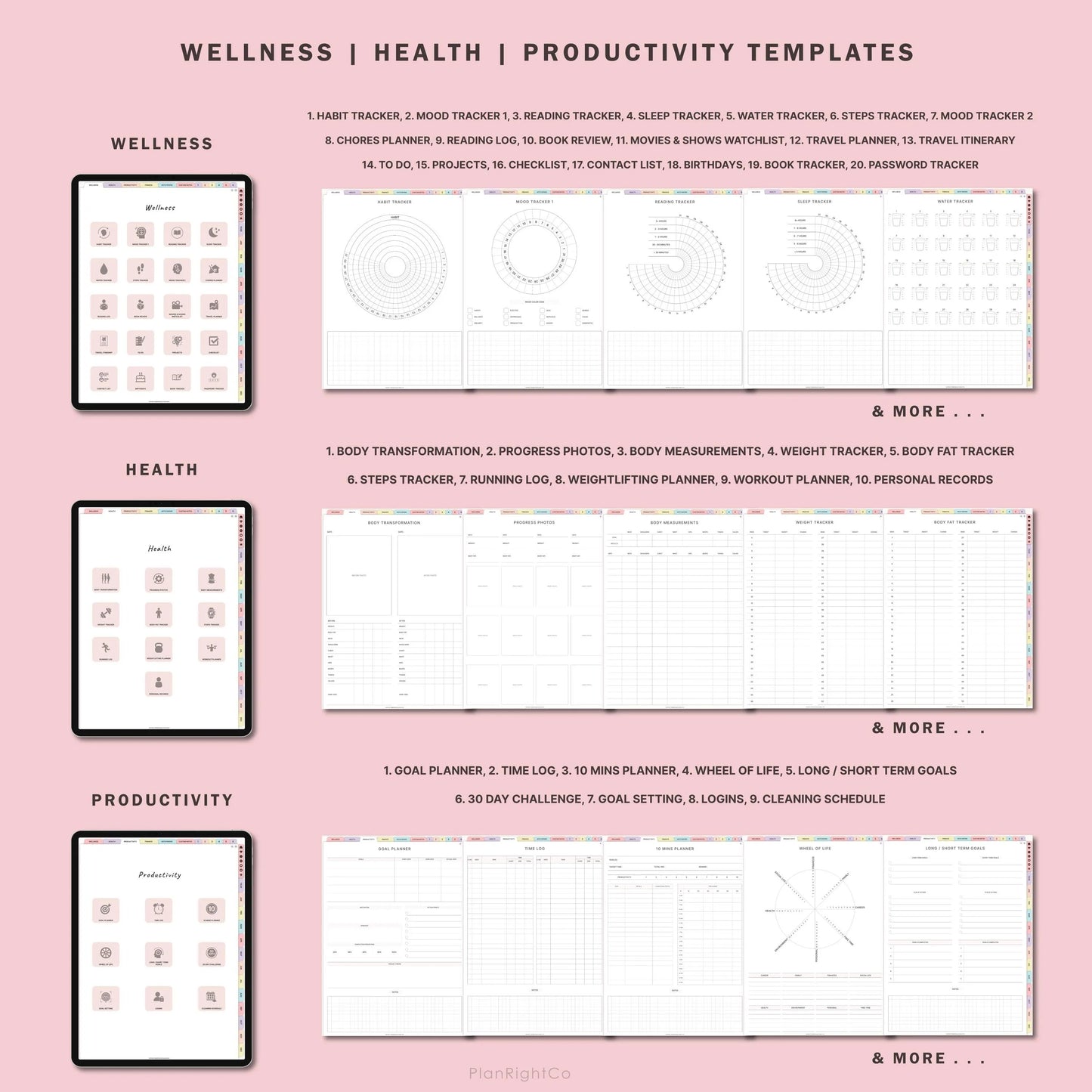 Digital Life Planner, Ultimate Life Planner Google, All in One Life Planner