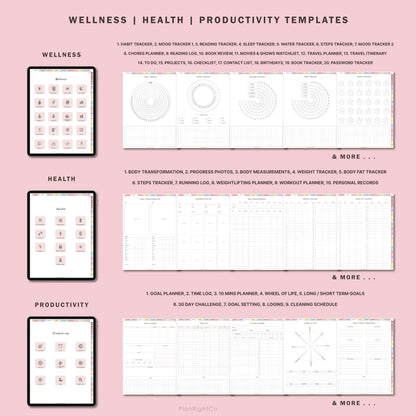 Digital Life Planner, Ultimate Life Planner Google, All in One Life Planner