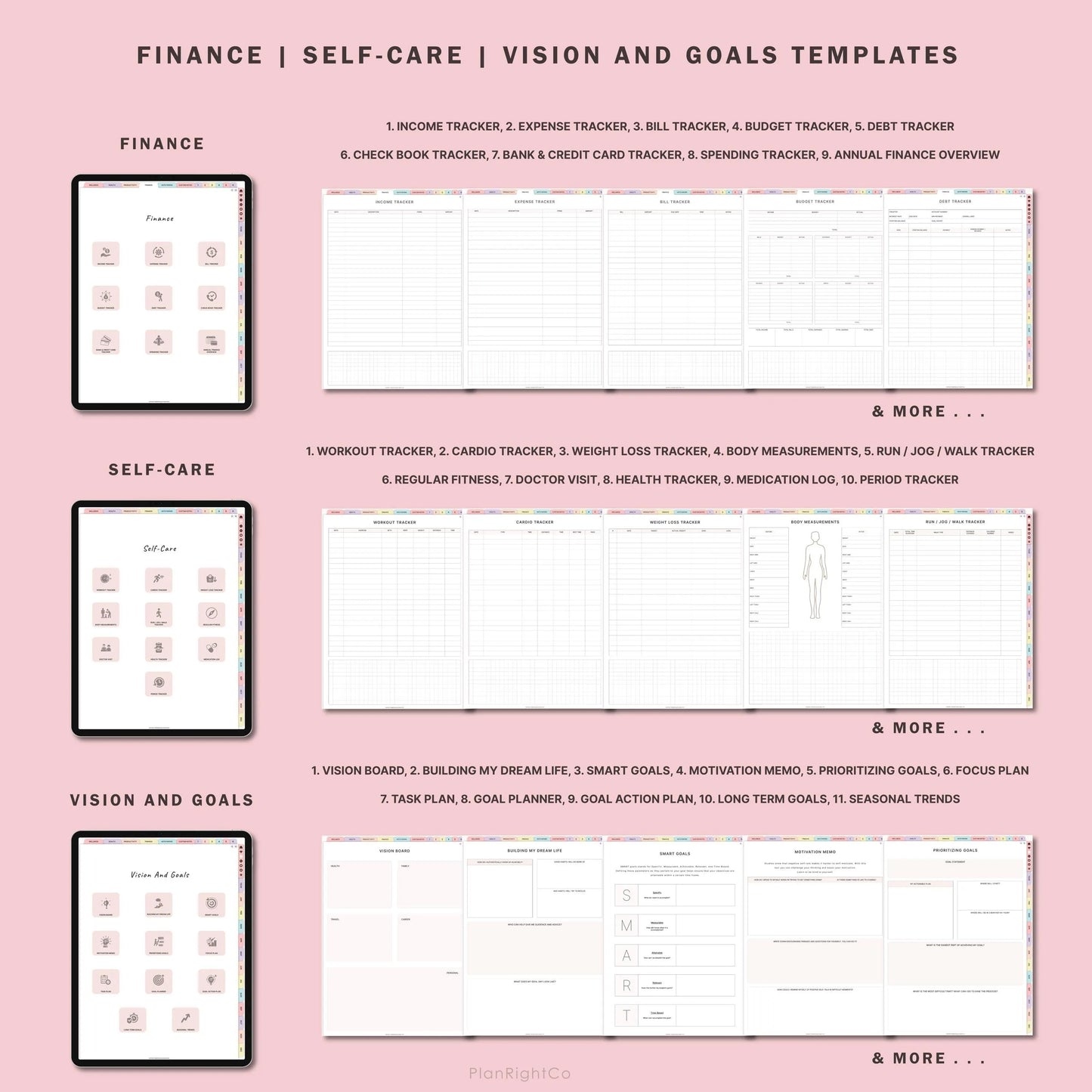 Digital Life Planner, Ultimate Life Planner Google, All in One Life Planner