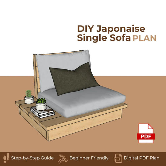 Japanese Style Single Sofa Plan